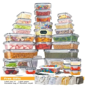 24 Airtight Containers & Lids BPA-Free Food Storage Set